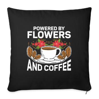Floral Designer Floristry Florist Florist - Sofa pillowcase 17,3'' x 17,3'' (45 x 45 cm) - black - Front