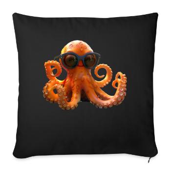 Octopus Small Octopus Cuttlefish Cute Octopus - Sofa pillowcase 17,3'' x 17,3'' (45 x 45 cm) - black - Front