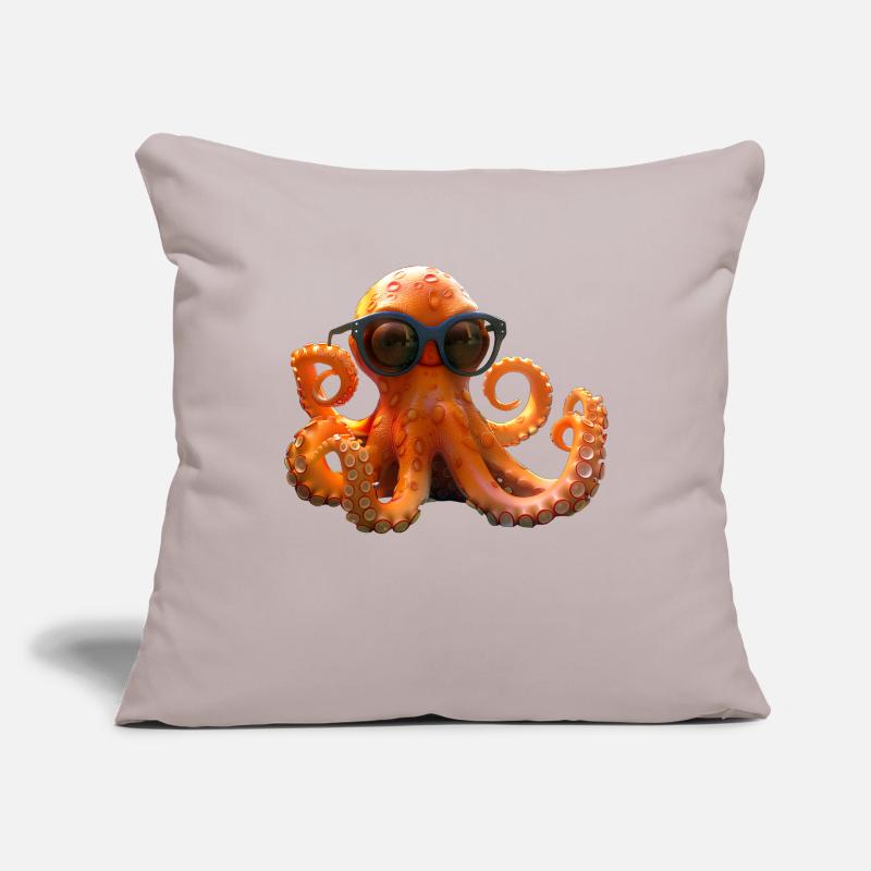 Octopus Small Octopus Cuttlefish Cute Octopus Sofa pillowcase 17,3'' x 17,3'' (45 x 45 cm)