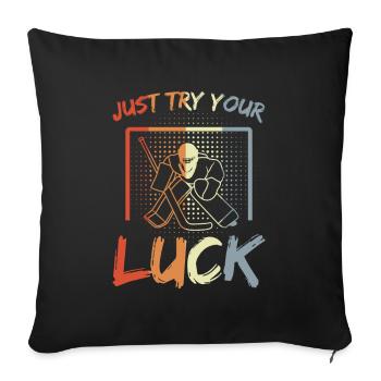 Eishockey Goalie - Sofa pillowcase 17,3'' x 17,3'' (45 x 45 cm) - black - Front