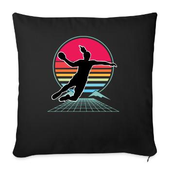 Handball, Women's Handball, Handball - Sofa pillowcase 17,3'' x 17,3'' (45 x 45 cm) - black - Front