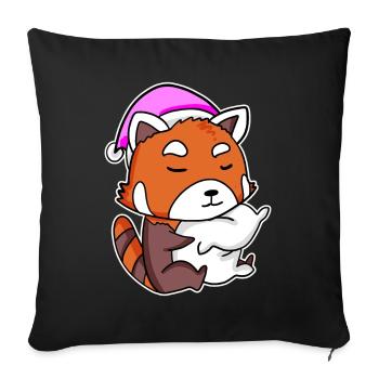 Western Little Panda - Sofa pillowcase 17,3'' x 17,3'' (45 x 45 cm) - black - Front