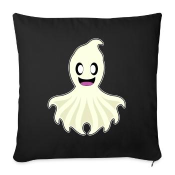 Octopus Ghost - Sofa pillowcase 17,3'' x 17,3'' (45 x 45 cm) - black - Front