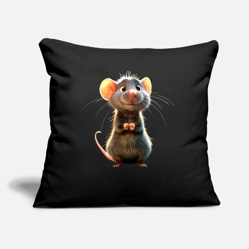 Rat, Cute Mouse, Rodents, Dwarf Mouse, Small Rats Sofa pillowcase 17,3'' x 17,3'' (45 x 45 cm)