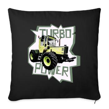 MB trac turbo power traktor - Sofakissenbezug 45 x 45 cm - Schwarz - Vorne