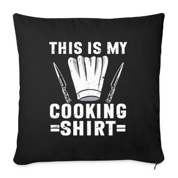 Chef Chef de cuisine - Housse de coussin décorative 45 x 45 cm - noir - Devant
