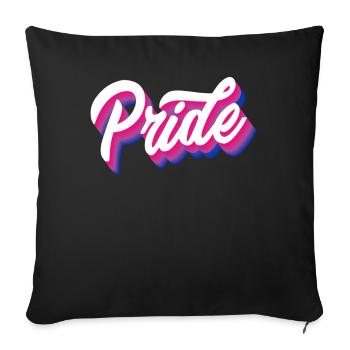 Proud Bisexual Gender Bisexuality - Sofa pillowcase 17,3'' x 17,3'' (45 x 45 cm) - black - Front