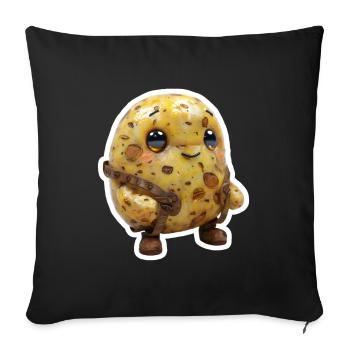 Sweet Potato Bayer Costume Funny Shirt - Sofa pillowcase 17,3'' x 17,3'' (45 x 45 cm) - black - Front