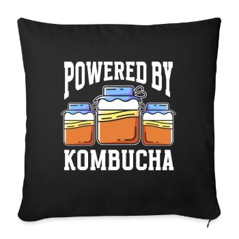 Kombucha Brewer Tea Love Kombucha Brewing - Housse de coussin décorative 45 x 45 cm - noir - Devant