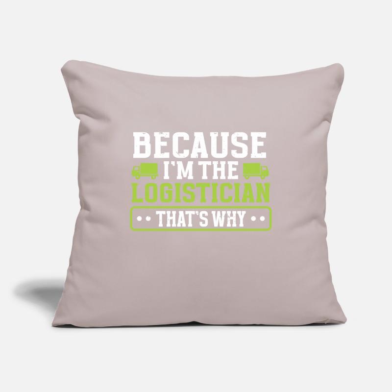 Logistician Logistics Sofa pillowcase 17,3'' x 17,3'' (45 x 45 cm)