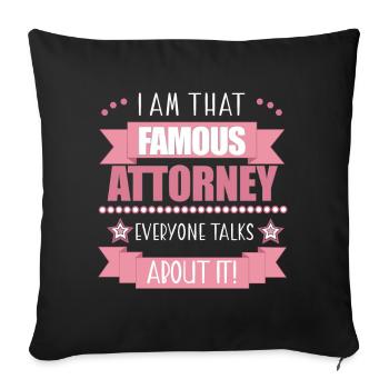 Avocat Profession Avocat Dames Cadeau - Housse de coussin décorative 45 x 45 cm - noir - Devant