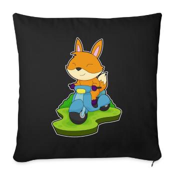 Fuchs Scooter - Sofa pillowcase 17,3'' x 17,3'' (45 x 45 cm) - black - Front