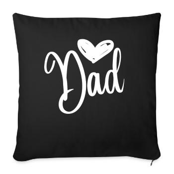 LE MEILLEUR PAPA DE TOUS LES TEMPS ! Papa fête des pères Motif Jour papa ! Cela - Housse de coussin décorative 45 x 45 cm - noir - Devant
