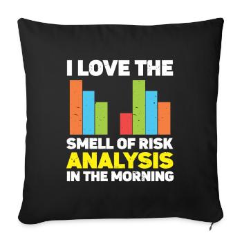 Actuary Statistician - Sofa pillowcase 17,3'' x 17,3'' (45 x 45 cm) - black - Front