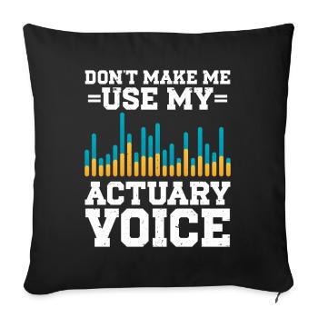 Actuary Statistician - Sofa pillowcase 17,3'' x 17,3'' (45 x 45 cm) - black - Front