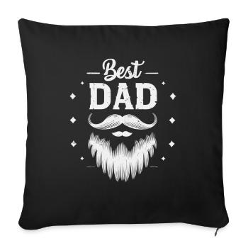 Best Dad Forever for Father's Day or Birthday - Sofa pillowcase 17,3'' x 17,3'' (45 x 45 cm) - black - Front