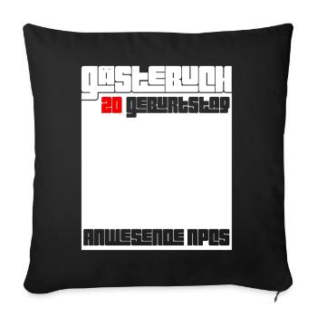 20. Geburtstag Mann Frau 20 Jahre Lustig Geschenk - Sofakissenbezug 45 x 45 cm - Schwarz - Vorne