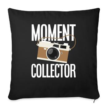 Photographe Photographe - Housse de coussin décorative 45 x 45 cm - noir - Devant
