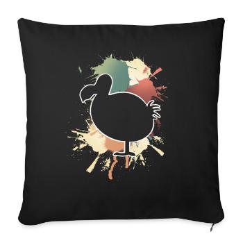 Dodo - Housse de coussin décorative 45 x 45 cm - noir - Devant