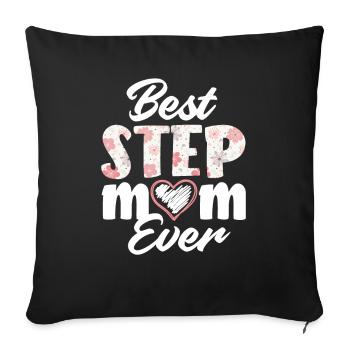 La meilleure belle-mère de tous les temps - Housse de coussin décorative 45 x 45 cm - noir - Devant