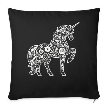 Fantasy Unicorn Horse Fans Unicorn Lovers - Sofa pillowcase 17,3'' x 17,3'' (45 x 45 cm) - black - Front