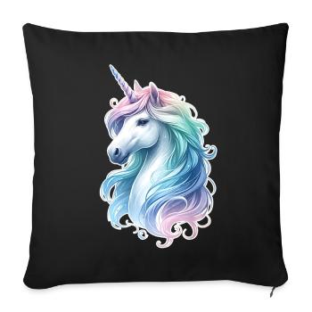Fantasy Unicorn Horse Fans Unicorn Lovers - Sofa pillowcase 17,3'' x 17,3'' (45 x 45 cm) - black - Front
