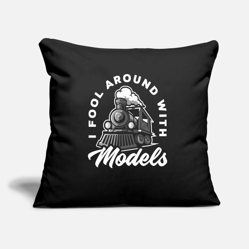 Train Trains Model Train Railway Sofa pillowcase 17,3'' x 17,3'' (45 x 45 cm)