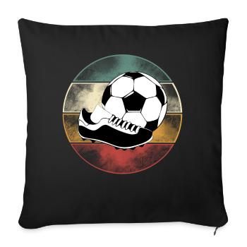 Soccer Soccer Players - Sofa pillowcase 17,3'' x 17,3'' (45 x 45 cm) - black - Front