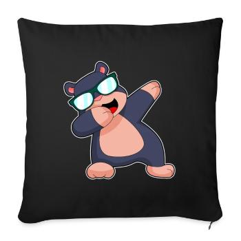 Mole Hip Hip Dance - Sofa pillowcase 17,3'' x 17,3'' (45 x 45 cm) - black - Front