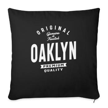 Original Oaklyn Genuine and Trusted Name Oaklyn - Sofa pillowcase 17,3'' x 17,3'' (45 x 45 cm) - black - Front