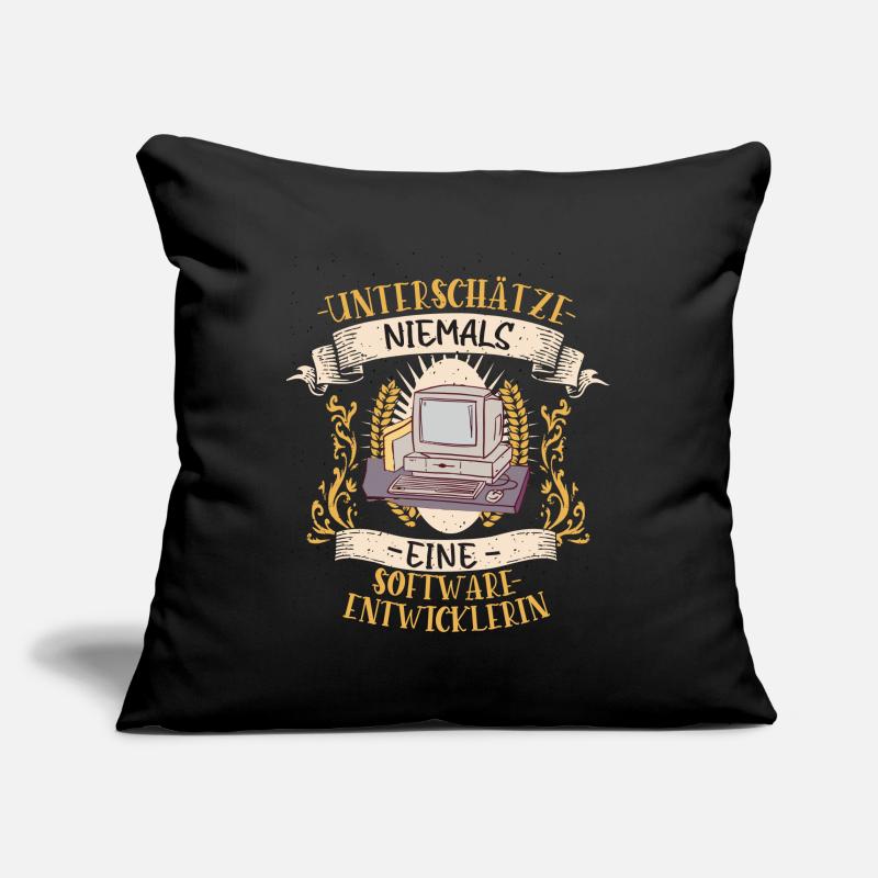 Softwareentwicklerin Geschenk Code Lustig Sofakissenbezug 45 x 45 cm