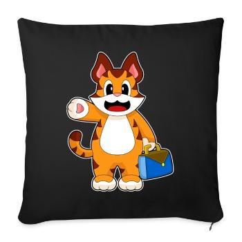 Sac à main Tigre - Housse de coussin décorative 45 x 45 cm - noir - Devant