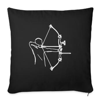 Archers - Sofa pillowcase 17,3'' x 17,3'' (45 x 45 cm) - black - Front