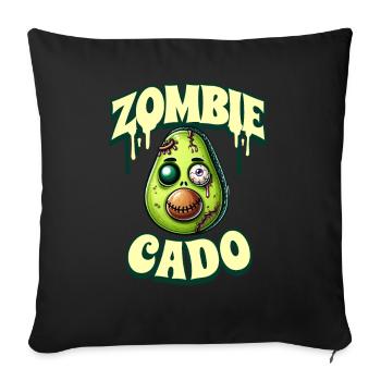 Zombie Avocat Zombie Cado - Housse de coussin décorative 45 x 45 cm - noir - Devant