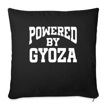 Powered By Gyoza - Sofa pillowcase 17,3'' x 17,3'' (45 x 45 cm) - black - Front