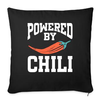 Powered By Chili - Sofa pillowcase 17,3'' x 17,3'' (45 x 45 cm) - black - Front