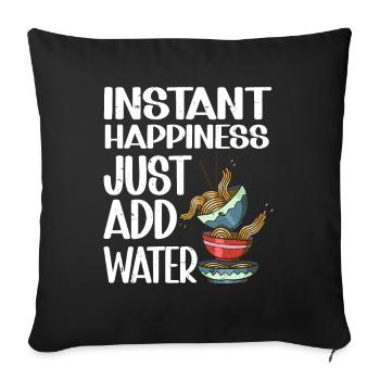 Ramen Lover Japanese Noodle Soup Ramen - Sofa pillowcase 17,3'' x 17,3'' (45 x 45 cm) - black - Front