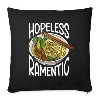 Ramen Lover Japanese Noodle Soup Ramen - Sofa pillowcase 17,3'' x 17,3'' (45 x 45 cm) - black - Front