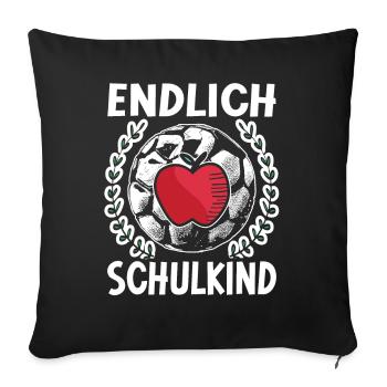 School 1. Grade - Sofakissenbezug 45 x 45 cm - Schwarz - Vorne