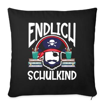 School 1. Grade - Sofakissenbezug 45 x 45 cm - Schwarz - Vorne