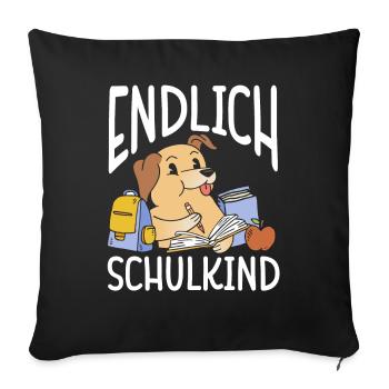 School 1. Grade - Sofakissenbezug 45 x 45 cm - Schwarz - Vorne