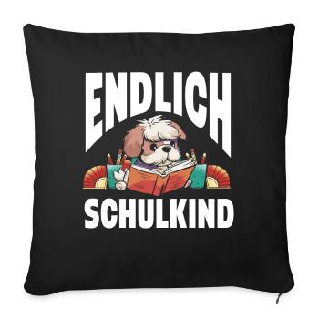 School 1. Grade - Sofakissenbezug 45 x 45 cm - Schwarz - Vorne
