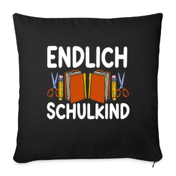 School 1. Grade - Sofakissenbezug 45 x 45 cm - Schwarz - Vorne