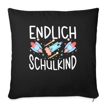 School 1st Grade - Sofa pillowcase 17,3'' x 17,3'' (45 x 45 cm) - black - Front