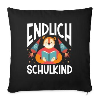 School 1. Grade - Sofakissenbezug 45 x 45 cm - Schwarz - Vorne