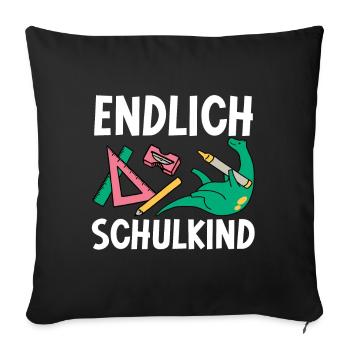 School 1. Grade - Sofakissenbezug 45 x 45 cm - Schwarz - Vorne