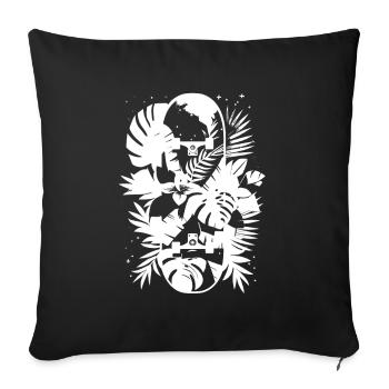 Graphismes de skateboard - Housse de coussin décorative 45 x 45 cm - noir - Devant