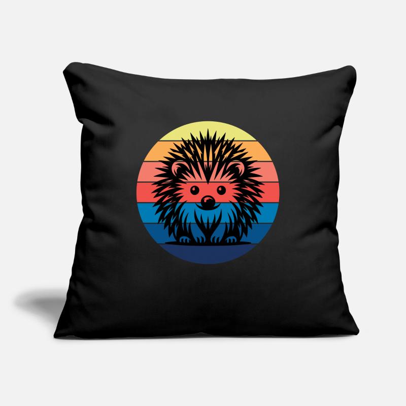 Hérisson Housse de coussin décorative 45 x 45 cm