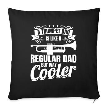 Trumpeter Father - Sofa pillowcase 17,3'' x 17,3'' (45 x 45 cm) - black - Front