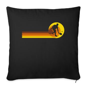 Pickleball Player Pickleball Balls Game - Sofa pillowcase 17,3'' x 17,3'' (45 x 45 cm) - black - Front